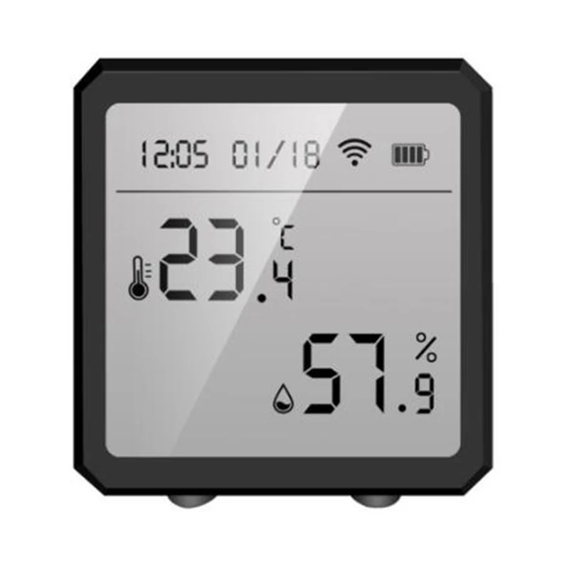 WIFI Temperature And Humidity Sensor Indoor Hygrometer Thermometer With LCD Display Work With TUYA APP Control
WIFI Temperature And Humidity Sensor Indoor Hygrometer Thermometer With LCD Display Work With TUYA APP Control