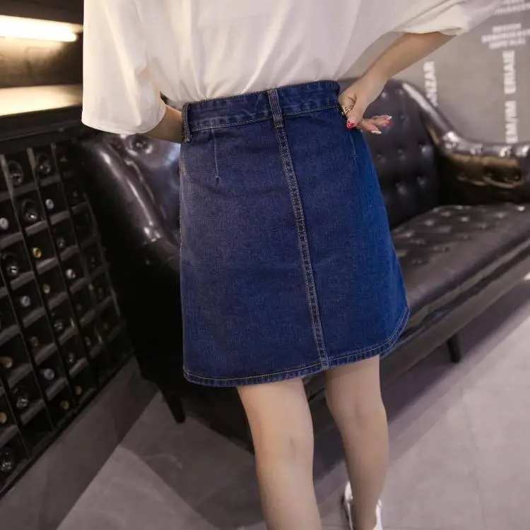 Denim skirt female 2021 spring and summer new student high waist Korean A-line skirt
Denim skirt female 2021 spring and summer new student high waist Korean A-line skirt