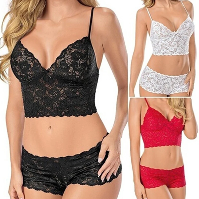 Sexy Lingerie Set Women Lace Strappy Push Up Bra Set Erotic Lingerie Porno Femme Wire Free Underwear Bralette Set Lingerie Woman 
Sexy Lingerie Set Women Lace Strappy Push Up Bra Set Erotic Lingerie Porno Femme Wire Free Underwear Bralette Set Lingerie Woman