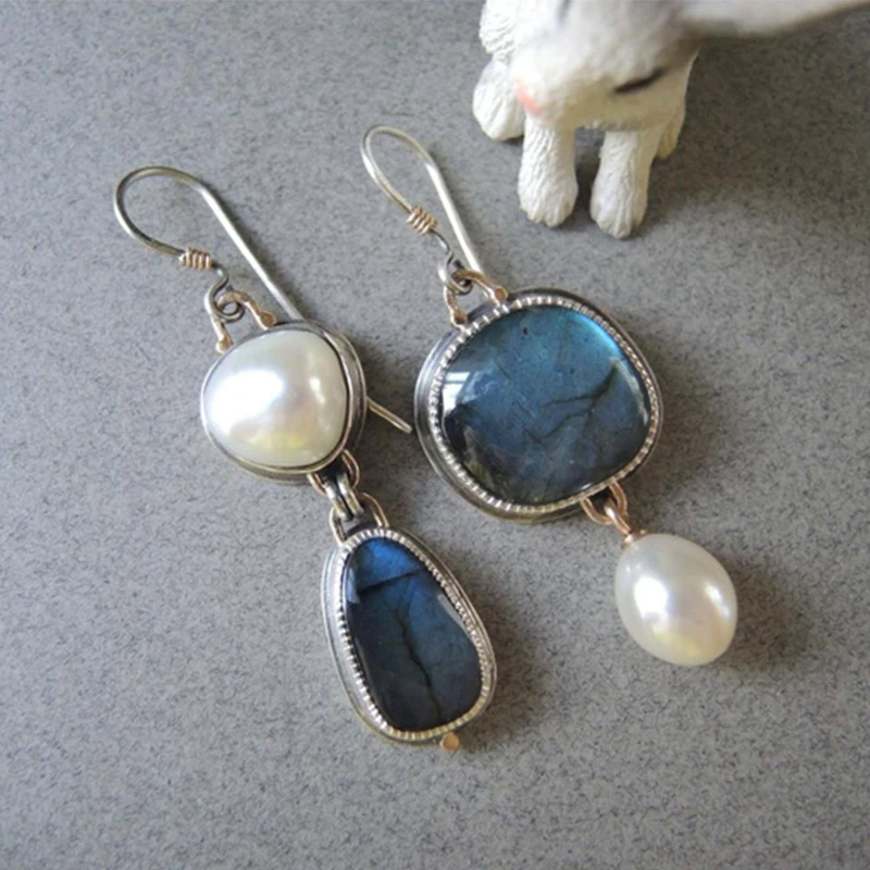 Bohemian Irregular Opal Stone Pearl Dangle Earrings for Women Ethnic Wedding Party Jewelry Hook Earring Statement Luxury Gift
Bohemian Irregular Opal Stone Pearl Dangle Earrings for Women Ethnic Wedding Party Jewelry Hook Earring Statement Luxury Gift