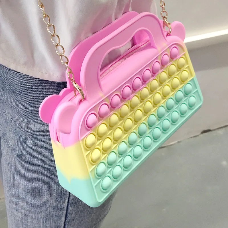 2021 New Handbags for Women Pop Bubble Handbag Silicone Bubble Toy Push Pop Its Fidget Bag for Girls
2021 New Handbags for Women Pop Bubble Handbag Silicone Bubble Toy Push Pop Its Fidget Bag for Girls