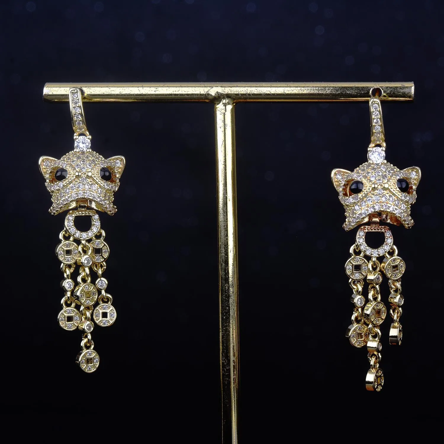 Cute Reiki Diamond-Studded Animal Earrings Lucky Lion Coins Earrings Retro Costume Jewelry Accessoire New Year Gifts 2021 Trend
Cute Reiki Diamond-Studded Animal Earrings Lucky Lion Coins Earrings Retro Costume Jewelry Accessoire New Year Gifts 2021 Trend