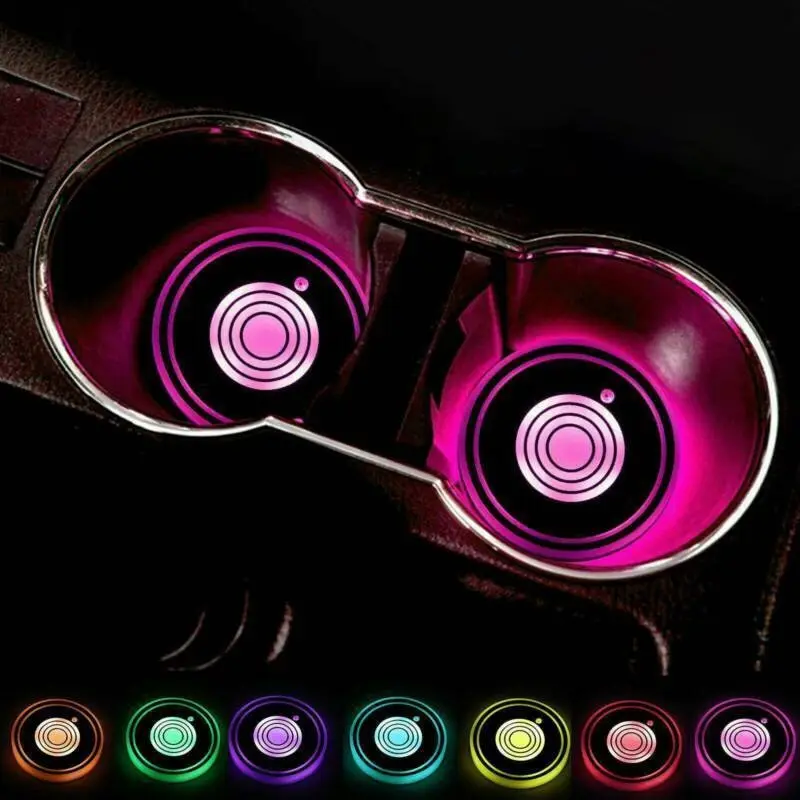 2Pcs Car LED Light Cup Pad Auto Bottle Coasters Cute Cup Mat Cover Lighting Lamp Car Styling Interior Atmosphere Decoration
2Pcs Car LED Light Cup Pad Auto Bottle Coasters Cute Cup Mat Cover Lighting Lamp Car Styling Interior Atmosphere Decoration
