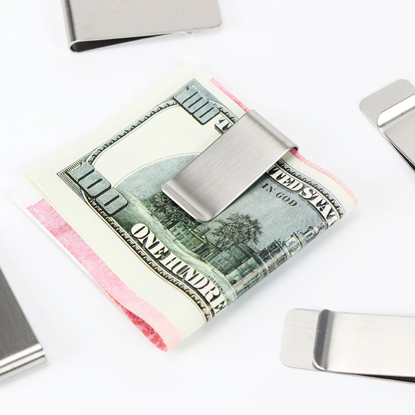 500PCS High Quality Stainless Steel Metal Money Clip Fashion Simple Silver Dollar Cash Clamp Holder Wallet for Men Women
500PCS High Quality Stainless Steel Metal Money Clip Fashion Simple Silver Dollar Cash Clamp Holder Wallet for Men Women