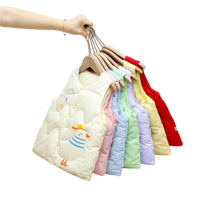 2-8Y Children's Down Cotton Vest Coat for Girls Boys Baby Cartoon Waistcoat Fashion Kids Warm Autumn Winter Clothing
2-8Y Children's Down Cotton Vest Coat for Girls Boys Baby Cartoon Waistcoat Fashion Kids Warm Autumn Winter Clothing