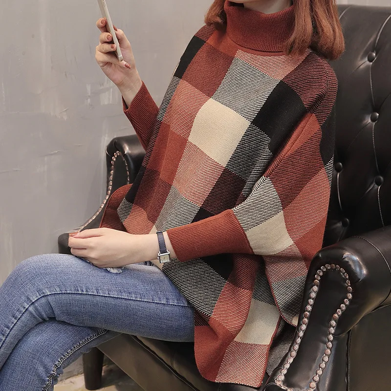 3 Colors 2020 Trundown Neck Big Plaid Spring Women Pullover Side Open Batwing Sleeves Autumn Sweater Plus Size Out Streetwear
3 Colors 2020 Trundown Neck Big Plaid Spring Women Pullover Side Open Batwing Sleeves Autumn Sweater Plus Size Out Streetwear