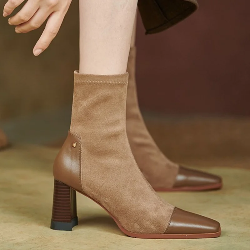 2022Hot Cow Suede Women Ankle Boots 22-26.5cm Casual Pointed Toe Winter Shoes Solid Color Zipper Leather Boots zapatillas mujer
2022Hot Cow Suede Women Ankle Boots 22-26.5cm Casual Pointed Toe Winter Shoes Solid Color Zipper Leather Boots zapatillas mujer