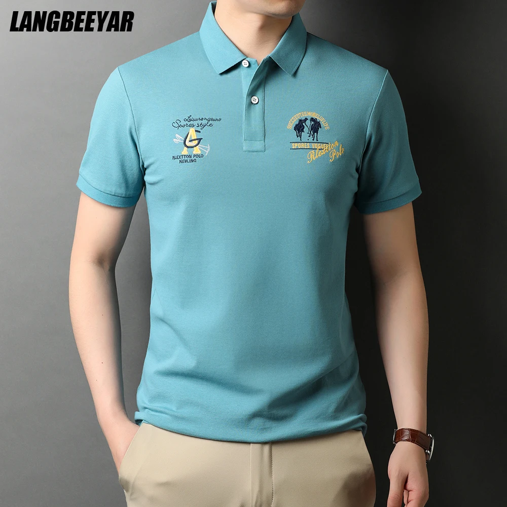 2021 Top Grade New Summer Brand Designer Solid Color Men's Polo Shirt Short Sleeve Casual Embroidery Tops Fashions Men Clothes
2021 Top Grade New Summer Brand Designer Solid Color Men's Polo Shirt Short Sleeve Casual Embroidery Tops Fashions Men Clothes
