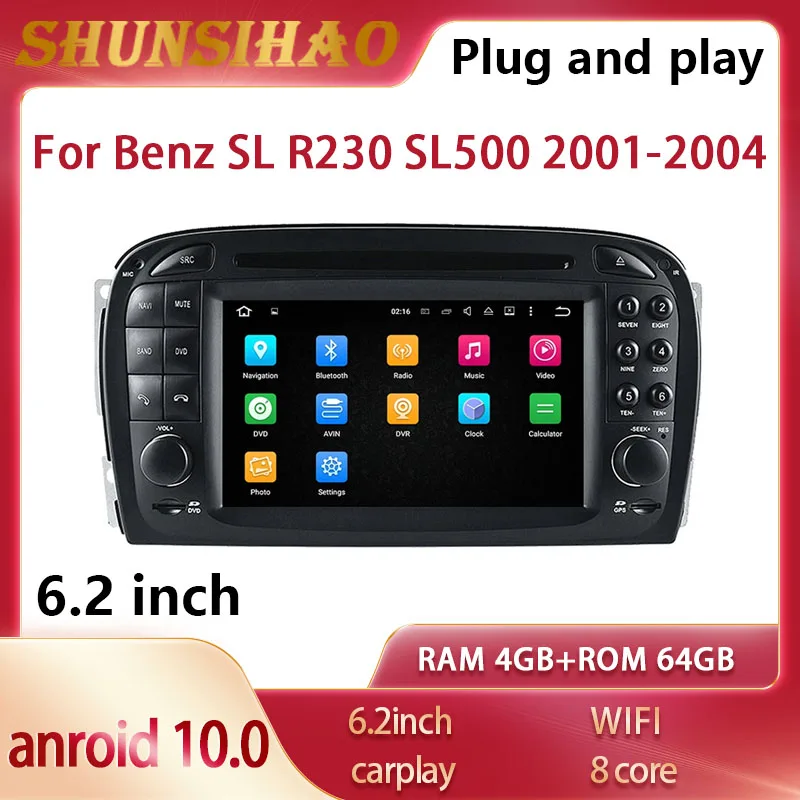 car multimedia radio navigator player for Benz SL R230 SL500 2001-2004 head unit Automatic radio autoradio carplay Android 10
car multimedia radio navigator player for Benz SL R230 SL500 2001-2004 head unit Automatic radio autoradio carplay Android 10