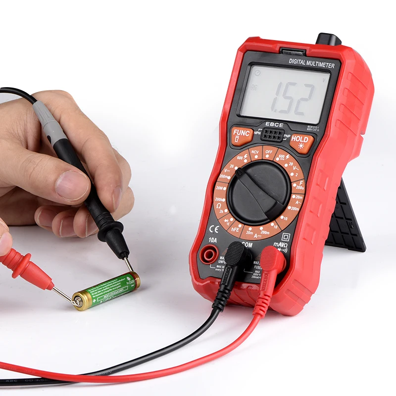 Digital Multimeter Auto Ranging TRMS 2000 Counts Volt Meter AC/DC Voltage Current Ohm Capacitance Frequency Diode Transistor
Digital Multimeter Auto Ranging TRMS 2000 Counts Volt Meter AC/DC Voltage Current Ohm Capacitance Frequency Diode Transistor