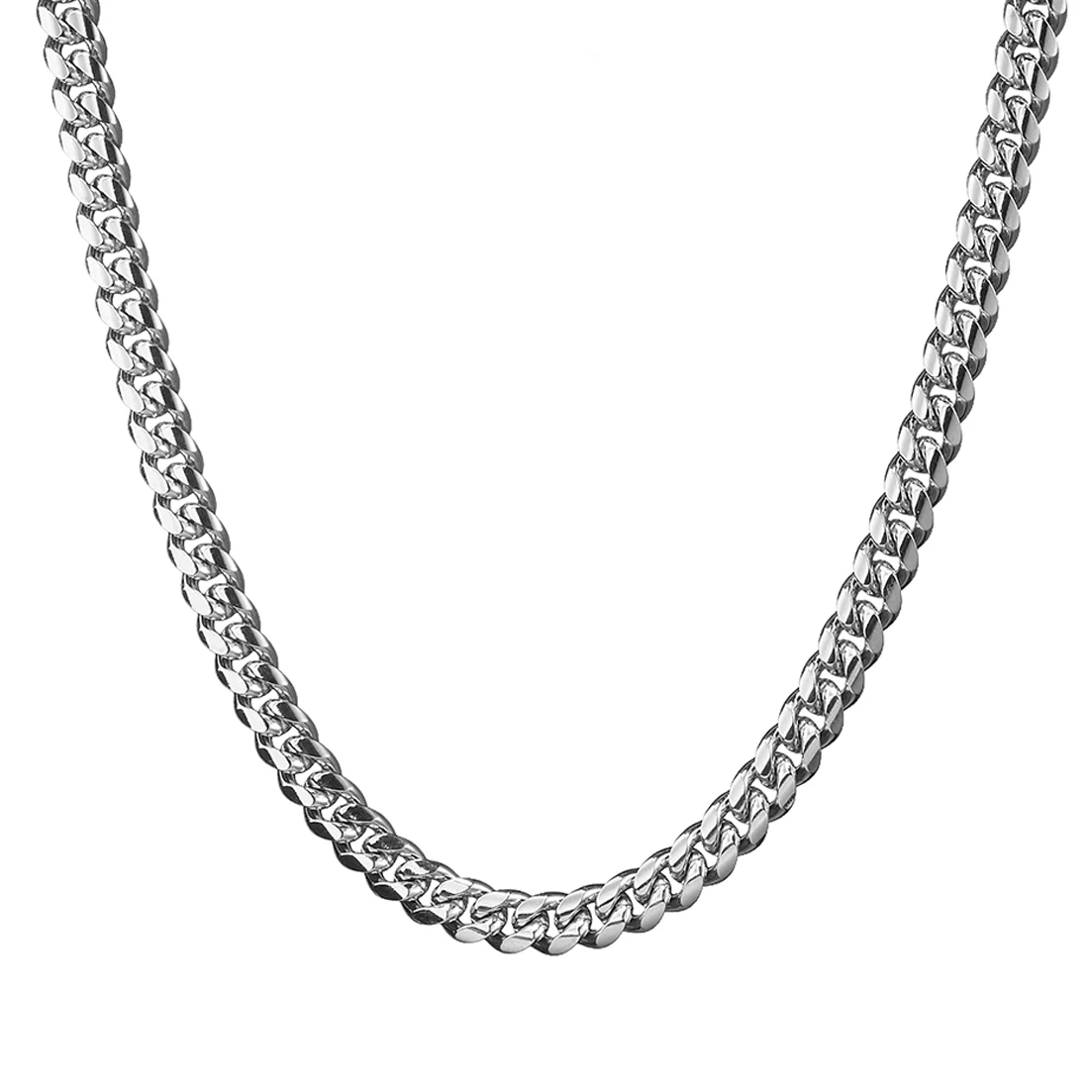New Fashion 316L Stainless Steel Silver Color Miami Cuban Curb Link Chain Necklace Holiday Gift Mens Womens Jewelry 7-40Inch 
New Fashion 316L Stainless Steel Silver Color Miami Cuban Curb Link Chain Necklace Holiday Gift Mens Womens Jewelry 7-40Inch