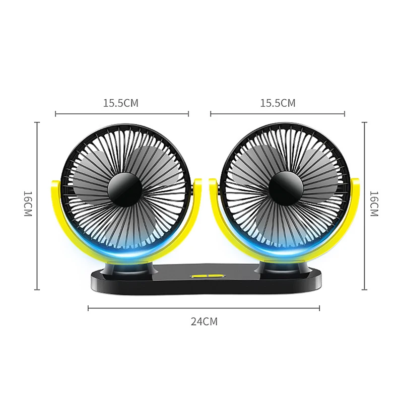 12V/24V USB Vehicle Fan Small And Light Double Head 360rotary Air Supply Car Fan Car Electrical Appliances
12V/24V USB Vehicle Fan Small And Light Double Head 360rotary Air Supply Car Fan Car Electrical Appliances