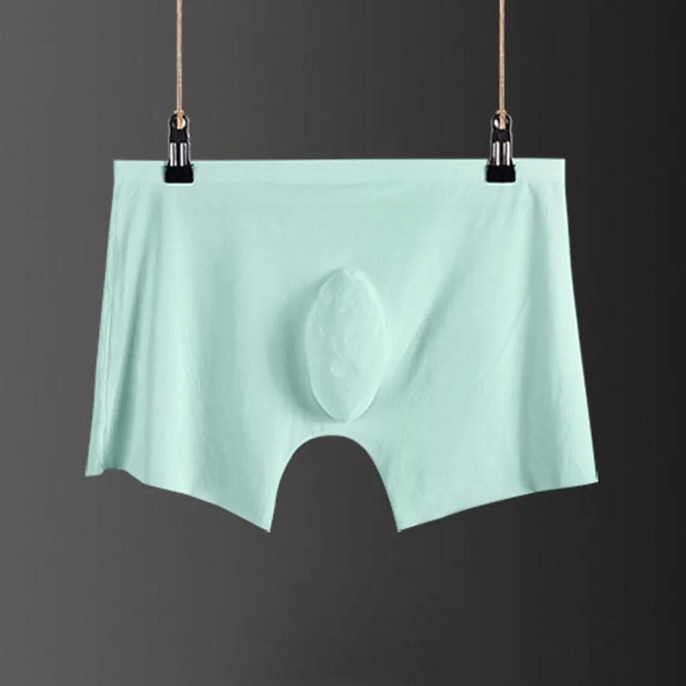 Sexy Man Ice Silk Boxer Shorts Men Seamless Underwear Bulge Pouch Panties Male Home Sleepwear Boxer Briefs Breathable Underpant
Sexy Man Ice Silk Boxer Shorts Men Seamless Underwear Bulge Pouch Panties Male Home Sleepwear Boxer Briefs Breathable Underpant