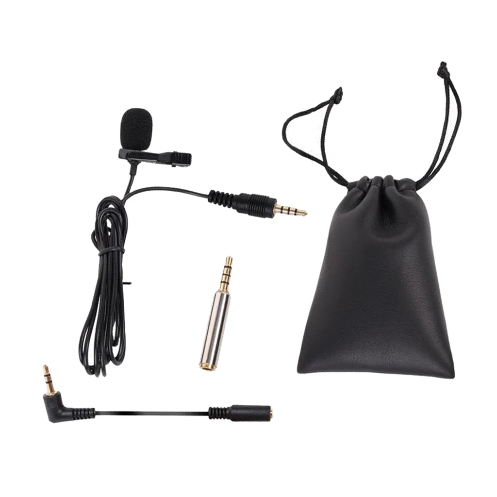 Professional Lavalier Microphone w/ 1 Windscreen Muff Condenser Lapel Clip-On Mic for DSLR Camera Audio Recorders PC
Professional Lavalier Microphone w/ 1 Windscreen Muff Condenser Lapel Clip-On Mic for DSLR Camera Audio Recorders PC