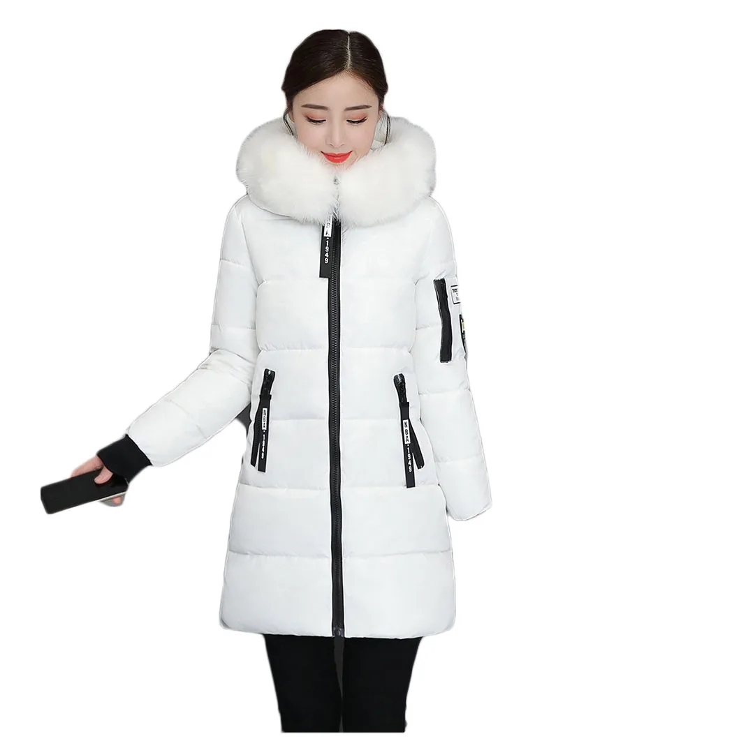 Cotton-Padded Jacket Women 2021 Winter New Mid-Length Slim Big Fur Collar Thick Solid Color Zipper Pocket Coat T340
Cotton-Padded Jacket Women 2021 Winter New Mid-Length Slim Big Fur Collar Thick Solid Color Zipper Pocket Coat T340