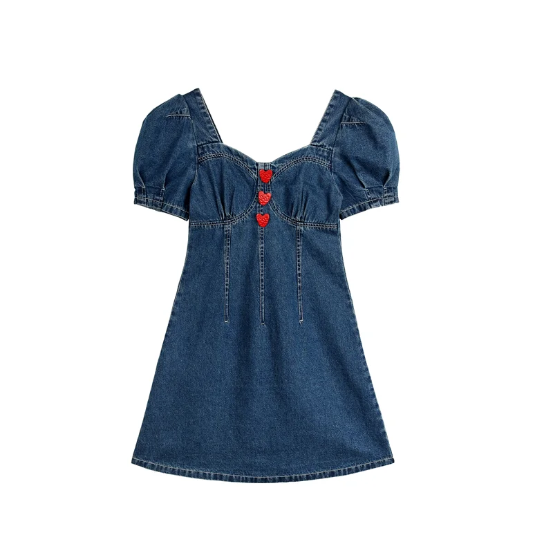 Korean Denim Dress For Women 2020 New Summer Casual Jeans Dress With Button Pocket Sexy Denim Mini Dress Plus Size 
Korean Denim Dress For Women 2020 New Summer Casual Jeans Dress With Button Pocket Sexy Denim Mini Dress Plus Size