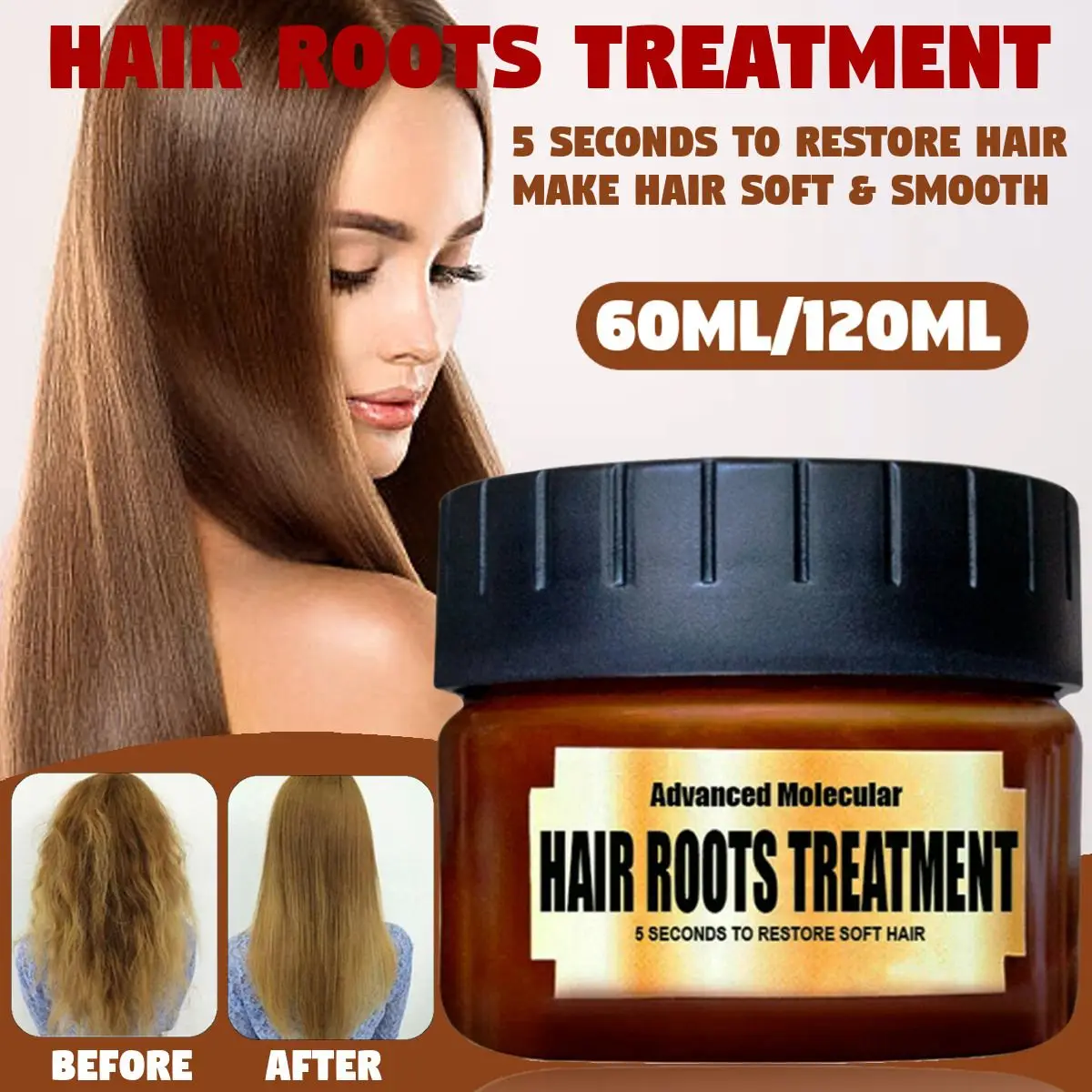 5X120ML Hair Mask 5 Seconds Repairs Frizzy Make Hair Soft Smooth Deep Repair Keratin Advanced Molecular Hair Roots Treatment
5X120ML Hair Mask 5 Seconds Repairs Frizzy Make Hair Soft Smooth Deep Repair Keratin Advanced Molecular Hair Roots Treatment