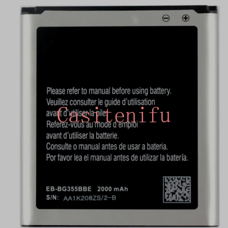 Аккумулятор 2000 мАч для Samsung GALAXY Core 2 G355H SM-G3556D G355 G3559 G3558 G3556D EB-BG355BBE аккумулятор |