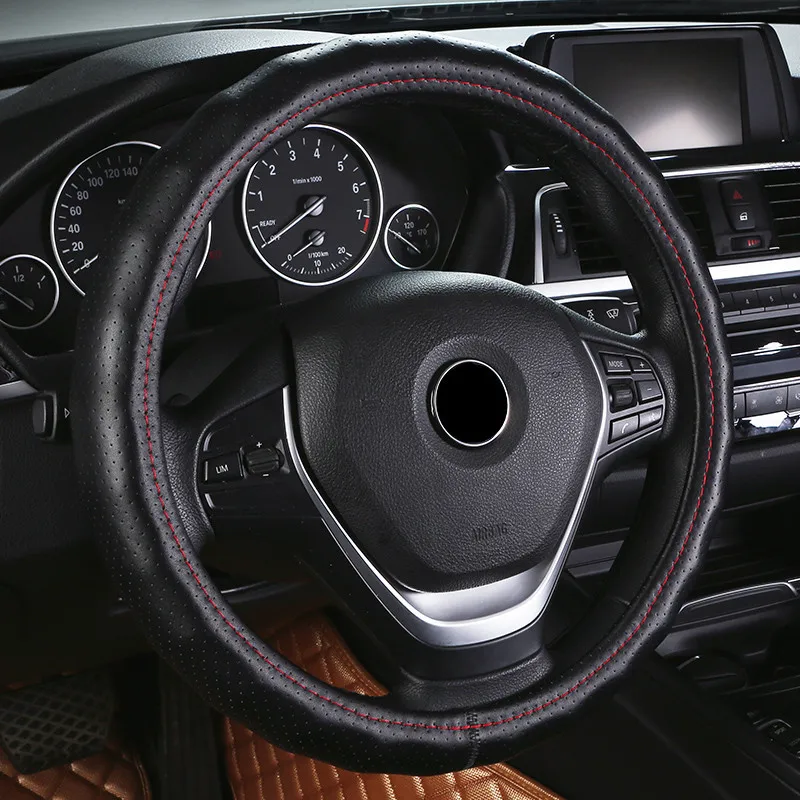 DIY Car Steering Wheel Cover Skidproof Auto Steering- wheel Cover Anti-Slip Universal Embossing Leather Car-styling
DIY Car Steering Wheel Cover Skidproof Auto Steering- wheel Cover Anti-Slip Universal Embossing Leather Car-styling