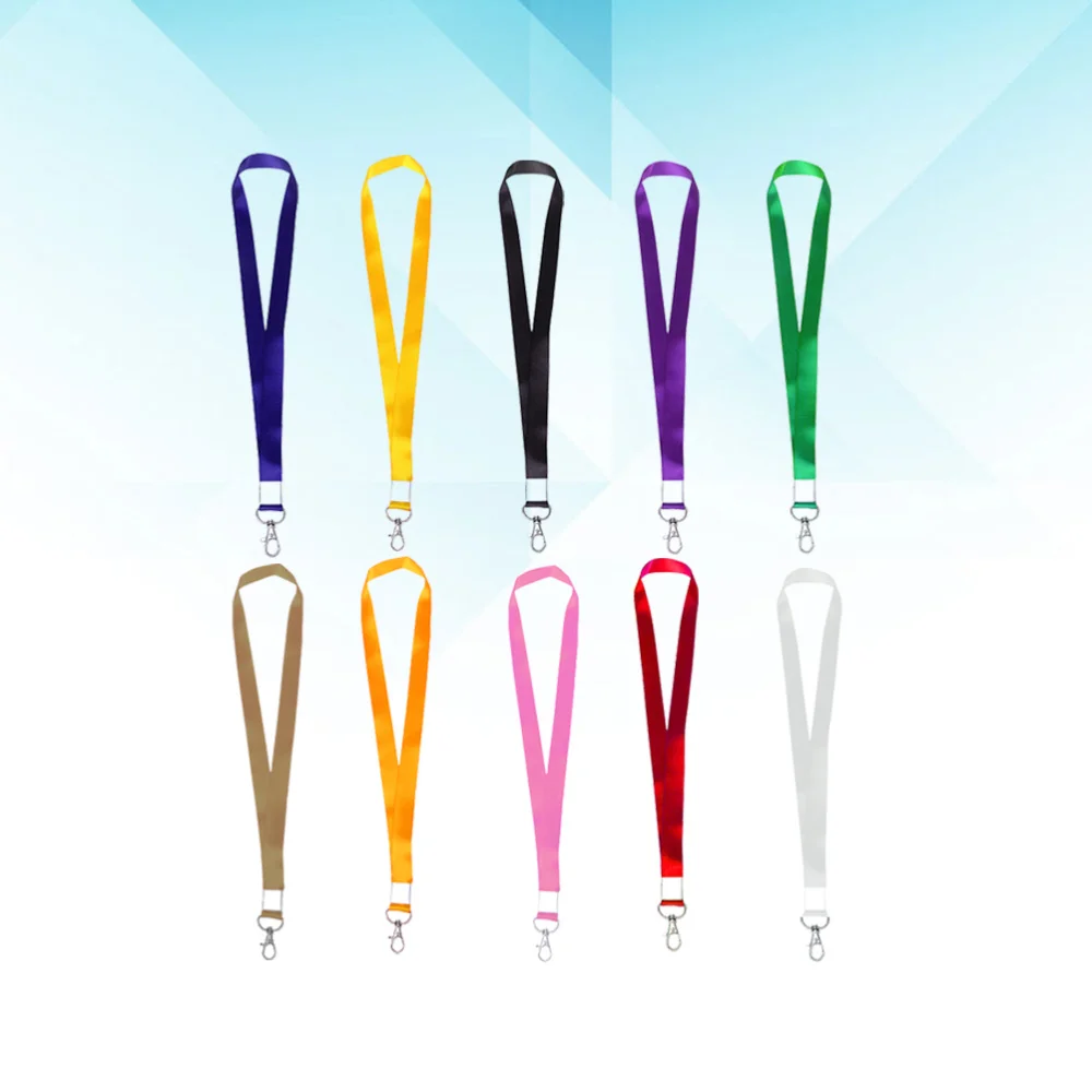 10 Pcs Neck Strap Lanyard Hanging Rope for Work Chest School Brand 
10 Pcs Neck Strap Lanyard Hanging Rope for Work Chest School Brand
