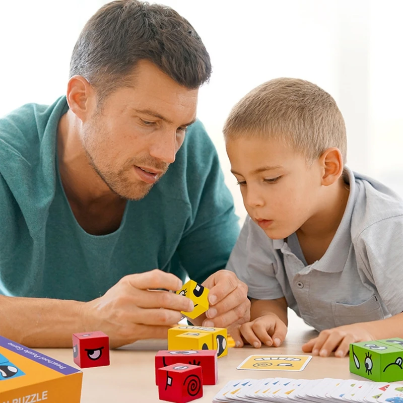 1 Set Wooden Blocks Board Game, 50 Pieces of Challenge Cards Funny Expression Puzzle Colorful for Kids' Logical Thinking
1 Set Wooden Blocks Board Game, 50 Pieces of Challenge Cards Funny Expression Puzzle Colorful for Kids' Logical Thinking