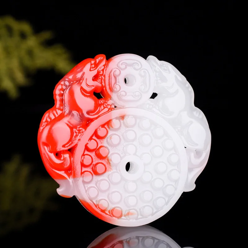 Chinese Natural Color Hand-carved Double Pi Xiu Jade Pendant Fashionable Exquisite Jewelry Men And Women Necklace Sweater Chain
Chinese Natural Color Hand-carved Double Pi Xiu Jade Pendant Fashionable Exquisite Jewelry Men And Women Necklace Sweater Chain