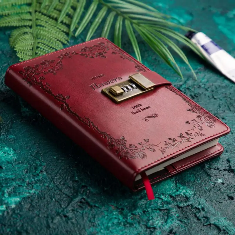 B6 Retro Notebook with Password Lock Leather Cover Traveler Diary Planner Agenda School Supplies Gift Stationery P9YA
B6 Retro Notebook with Password Lock Leather Cover Traveler Diary Planner Agenda School Supplies Gift Stationery P9YA