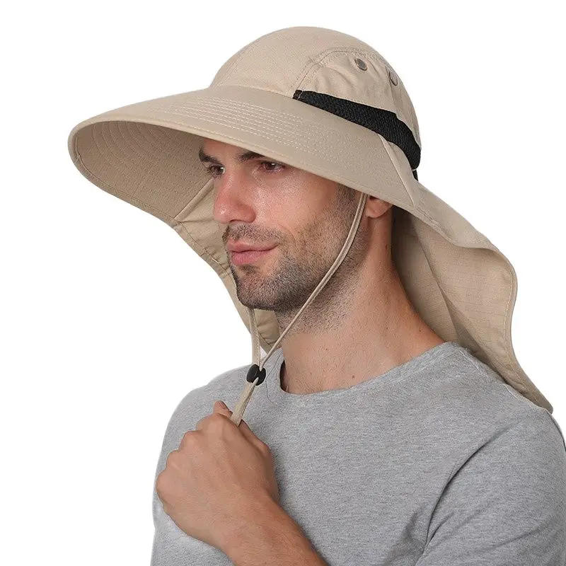 Sun Hat Men Women Cotton Boonie Hat with Neck Flap Outdoor UV Protection Large Wide Brim Hiking Fishing Safari Bucket Hat 
Sun Hat Men Women Cotton Boonie Hat with Neck Flap Outdoor UV Protection Large Wide Brim Hiking Fishing Safari Bucket Hat