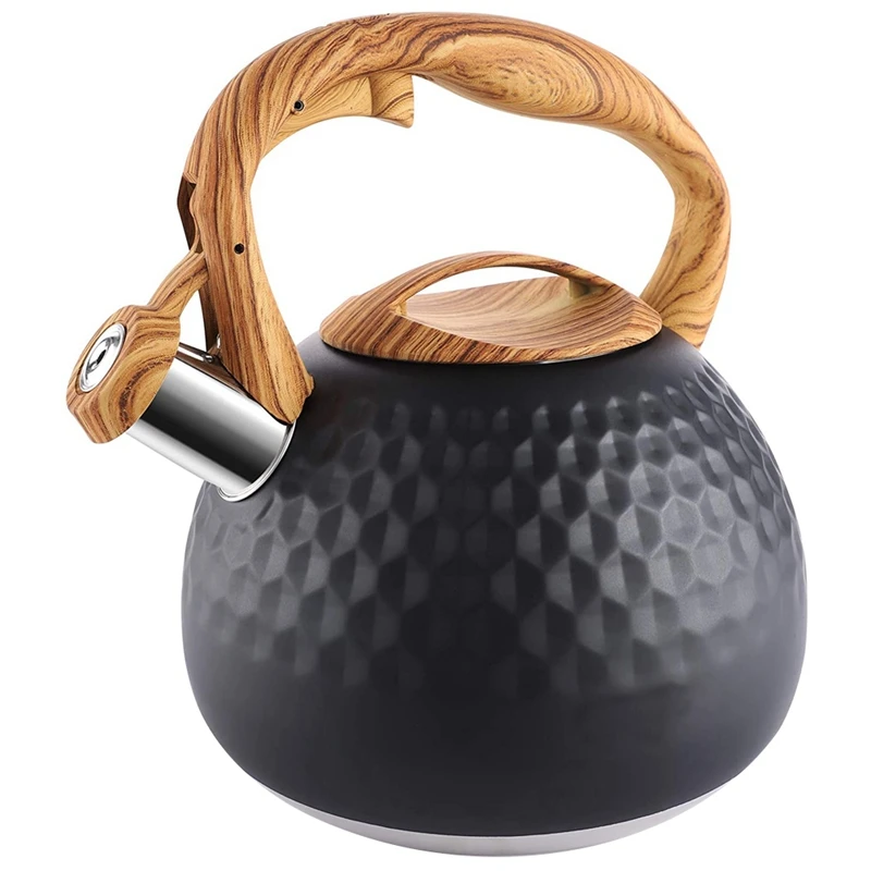 Stove Top Stainless Steel Teapot Food Grade Teapot with Wood Grain Handle Suitable Whistle Kettle
Stove Top Stainless Steel Teapot Food Grade Teapot with Wood Grain Handle Suitable Whistle Kettle