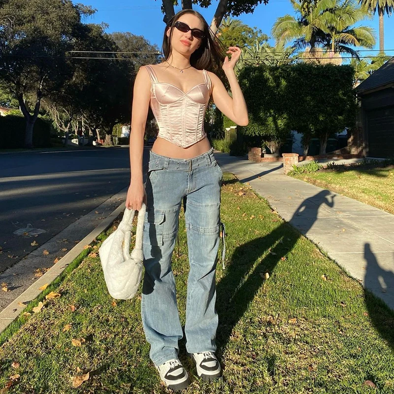 Женские мешковатые джинсы в стиле Харадзюку, Модные Винтажные свободные джинсовые брюки-карго с завышенной талией в стиле E-girl, джинсы для м...
Женские мешковатые джинсы в стиле Харадзюку, Модные Винтажные свободные джинсовые брюки-карго с завышенной талией в стиле E-girl, джинсы для м...