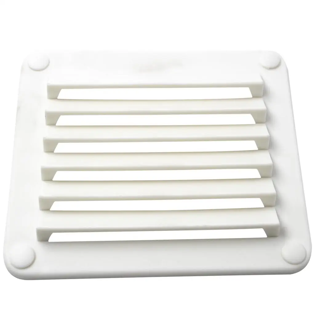 5-1/2 x 4-7/8 inch Louvered Vents, Boat Marine Hull Air Vent Grill Cover Replacement Part for RV Caravan - Rectangular (White) 
5-1/2 x 4-7/8 inch Louvered Vents, Boat Marine Hull Air Vent Grill Cover Replacement Part for RV Caravan - Rectangular (White)