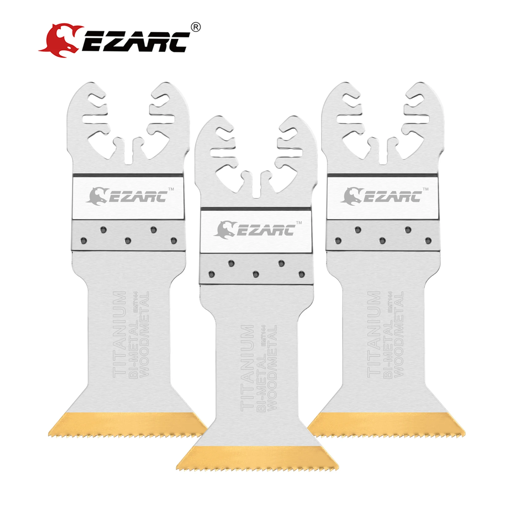 EZARC Titanium Oscillating Multitool Blades Power Cut Saw Blades for Wood, Metal and Hard Material, 3-Pack
EZARC Titanium Oscillating Multitool Blades Power Cut Saw Blades for Wood, Metal and Hard Material, 3-Pack