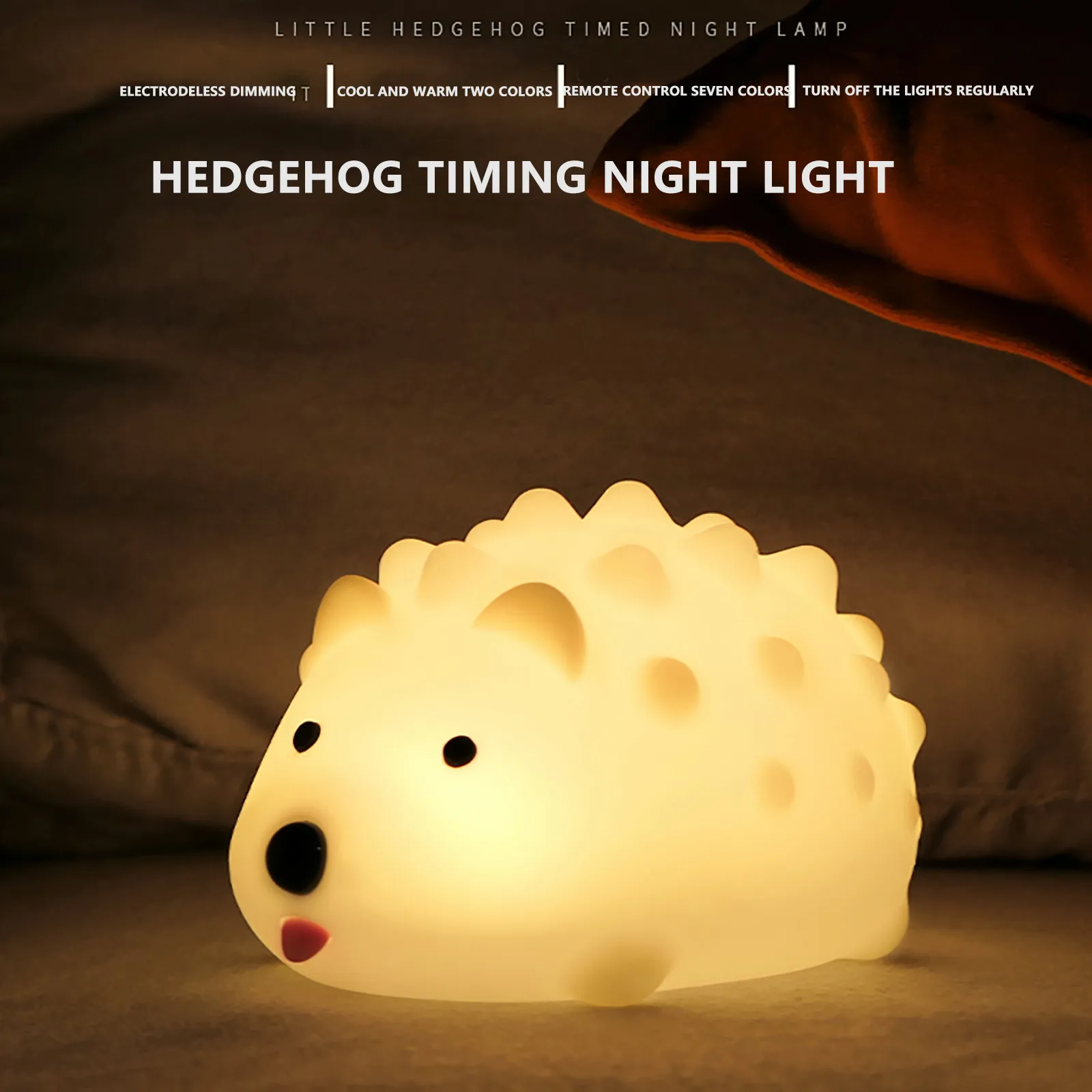 Hedgehog Night Light Timed Warm Light Color Light Switch Dimming USB Night Light Cute Fairy Lights Holiday Decoration Mini Lamps
Hedgehog Night Light Timed Warm Light Color Light Switch Dimming USB Night Light Cute Fairy Lights Holiday Decoration Mini Lamps