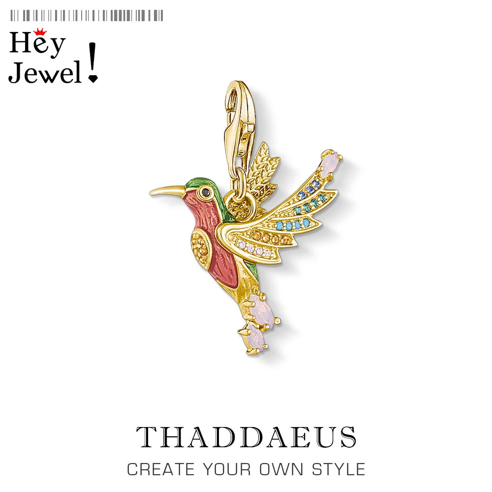 Charms Golden Hummingbird 925 Sterling Silver Bohemia Pendants Fine Jewelry Making DIY Handmade Craft Gift For Women
Charms Golden Hummingbird 925 Sterling Silver Bohemia Pendants Fine Jewelry Making DIY Handmade Craft Gift For Women