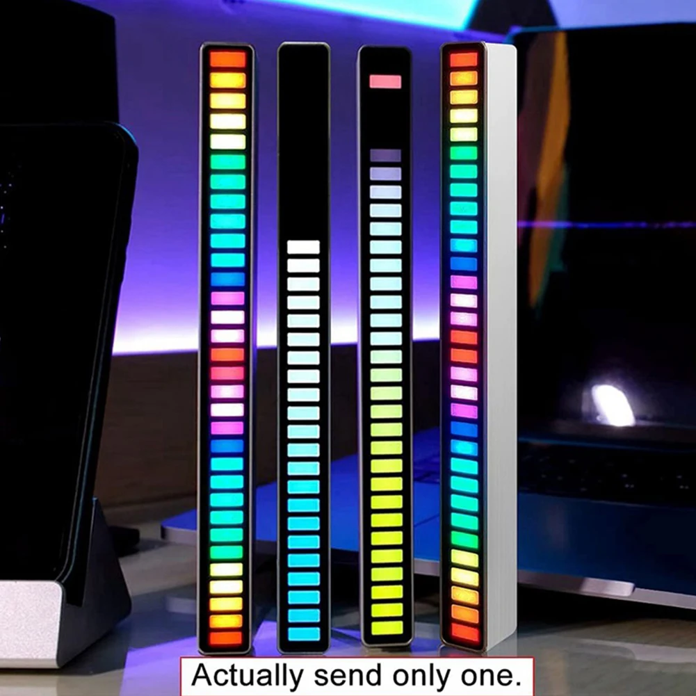 32 Colors USB Charging Sound Atmosphere LED Light Bar Music Sync Sound Control RGB Light Decoration Symphony Pickup Strip Lamp
32 Colors USB Charging Sound Atmosphere LED Light Bar Music Sync Sound Control RGB Light Decoration Symphony Pickup Strip Lamp