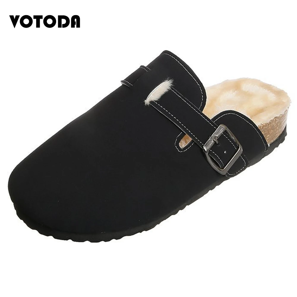 Зимние женские Тапочки на корковой подошве искусственной коровьей замши домашние шлепанцы кожаные туфли без задника с нескользящей подошв...
Зимние женские Тапочки на корковой подошве искусственной коровьей замши домашние шлепанцы кожаные туфли без задника с нескользящей подошв...