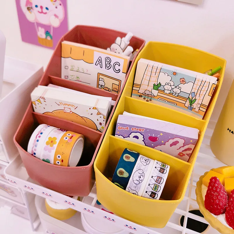 Kawaii настольная коробка для хранения корейских настольных ручек держатель кистей