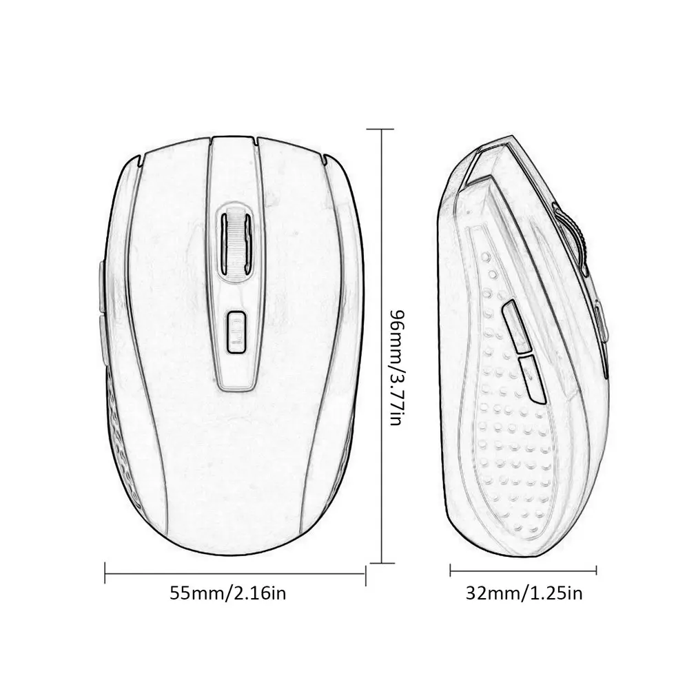 Wireless Mouse Computer Bluetooth Mouse Adjustable DPI Cordless Mice 2.4Ghz USB Optical Mice For Laptop PC
Wireless Mouse Computer Bluetooth Mouse Adjustable DPI Cordless Mice 2.4Ghz USB Optical Mice For Laptop PC