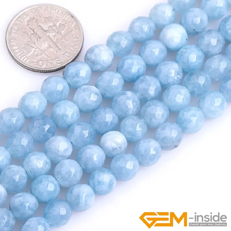 Blue Aquamarines Color Jades Faceted Round Beads For Jewelry Making Strand 15 inch DIY Bracelet Necklace Jewelry Loose Bead
Blue Aquamarines Color Jades Faceted Round Beads For Jewelry Making Strand 15 inch DIY Bracelet Necklace Jewelry Loose Bead