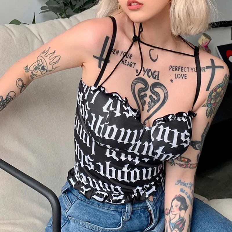 European And American Style 2021 Summer Cross-Border Fashion New Women's Slim Body Halter And Navel Sexy Camisole q261 
European And American Style 2021 Summer Cross-Border Fashion New Women's Slim Body Halter And Navel Sexy Camisole q261