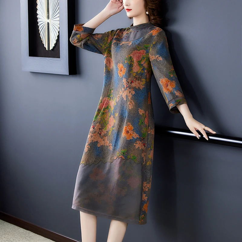 COIGARSAM Women Long Dress Autumn 2021 New Patchwork Silk Design And Color Dresses Traf Robe Vestidos
COIGARSAM Women Long Dress Autumn 2021 New Patchwork Silk Design And Color Dresses Traf Robe Vestidos