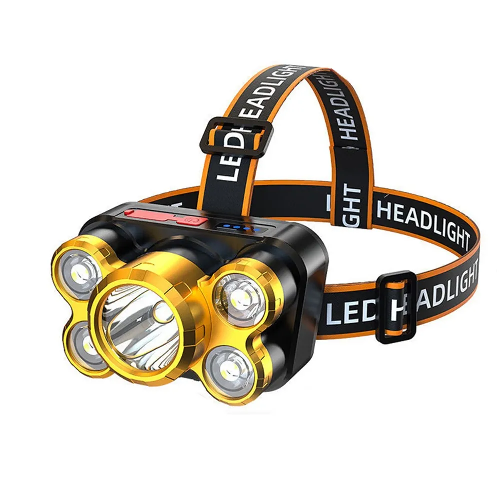 5LED Headlight Fishing Night Multifunction Waterproof XPE COB USB Recharge Headlight For Camping/fishing Night 5 LED Headlight
5LED Headlight Fishing Night Multifunction Waterproof XPE COB USB Recharge Headlight For Camping/fishing Night 5 LED Headlight