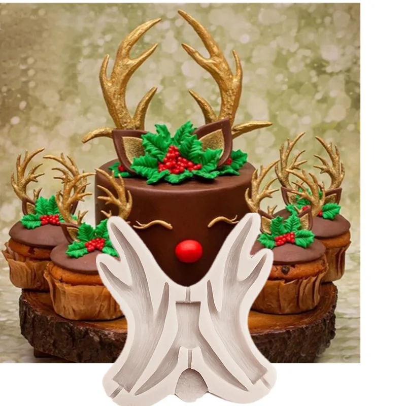 1pc antlers cake mold fondant mould cake decorating tools silicone mold DIY Kitchen Baking Tools FTM1911
1pc antlers cake mold fondant mould cake decorating tools silicone mold DIY Kitchen Baking Tools FTM1911