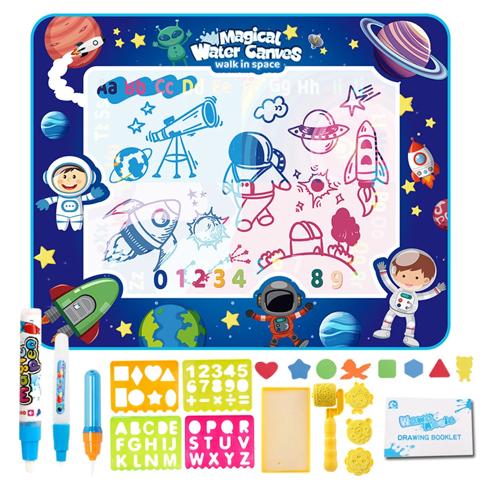 Magic Water Drawing Mat Doodle Mat Drawing Pens Stamps Set Painting Board Educational Toys For Kids
Magic Water Drawing Mat Doodle Mat Drawing Pens Stamps Set Painting Board Educational Toys For Kids