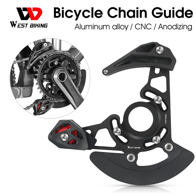 

WEST BIKING Bicycle Chain Guide for Mountain MTB Bike 32T-38T Single Disc 1X System ISCG05 BB Mount Bicycle Chain Protector
