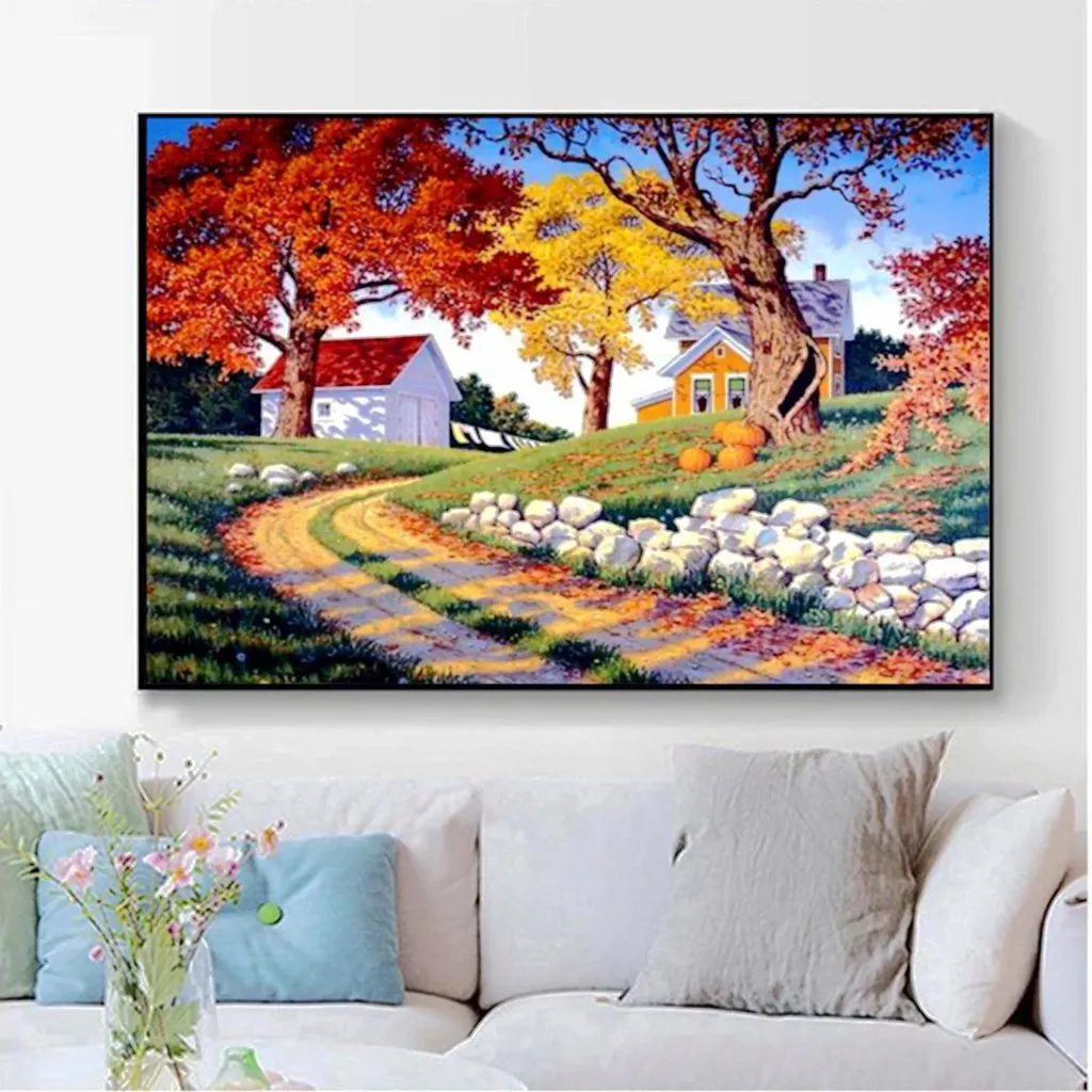 5D DIY square diamond painting cross-stitch set diamond Mosaic embroidery landscape field country road 3D art crafts home decor
5D DIY square diamond painting cross-stitch set diamond Mosaic embroidery landscape field country road 3D art crafts home decor