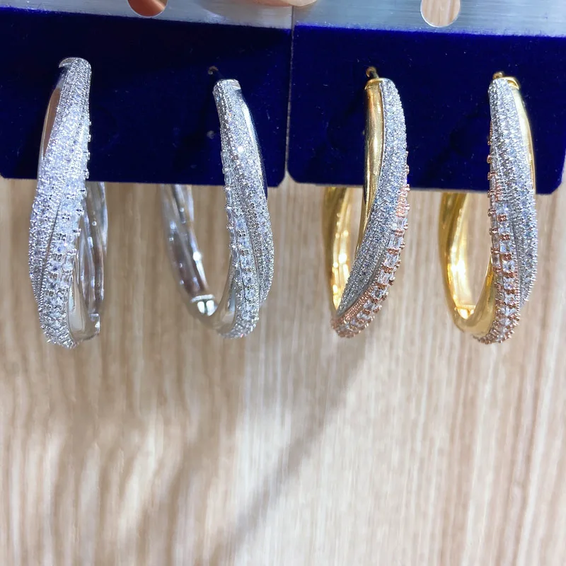 Vanifin Fashion Jewelry Romantic Trendy Warp Big Ear Loops Micro Plated Wedding Birthday Earrings Luxury Bridal Daily Best Gift
Vanifin Fashion Jewelry Romantic Trendy Warp Big Ear Loops Micro Plated Wedding Birthday Earrings Luxury Bridal Daily Best Gift