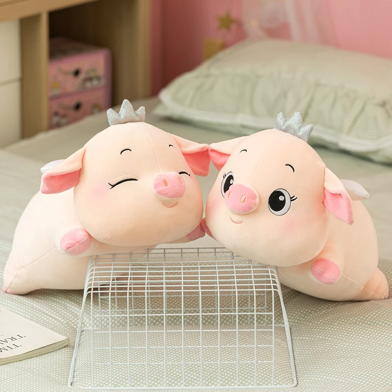 30-60CM Cute Angel Lying Pig Plush Toys Stuffed Soft Animal Smile Crown Pig Pillow Cushion for Girls Birthday Sleeping Gift
30-60CM Cute Angel Lying Pig Plush Toys Stuffed Soft Animal Smile Crown Pig Pillow Cushion for Girls Birthday Sleeping Gift
