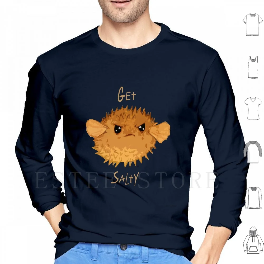 Get Salty Hoodies Long Sleeve Puffer Pufferfish Fish Salt Saltwater Hobbyist Puffer Fish Chibi Angry
Get Salty Hoodies Long Sleeve Puffer Pufferfish Fish Salt Saltwater Hobbyist Puffer Fish Chibi Angry