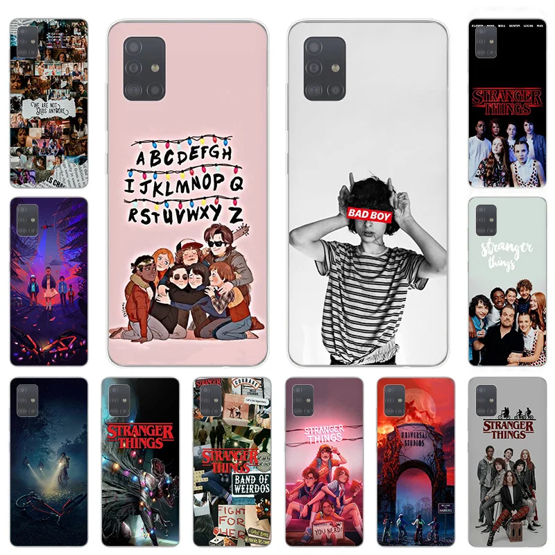 

Phone Case for Samsung Galaxy A52 A72 A50 A70 A71 A21 A31 A40 A41 A11 A12 A32 A20 Stranger Things TV Silicone Soft Cases Cover